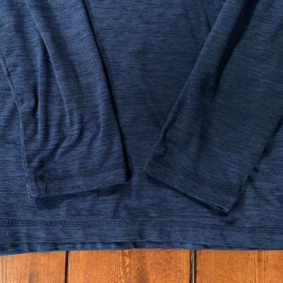 Orvis Performance Men's 1/4 Zip Navy Blue Large Pullover Long Sleeve Shirt EUC - Picture 8 of 13